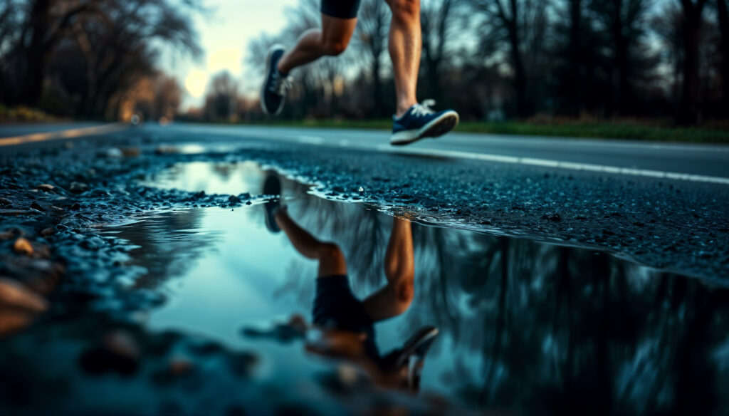 healthy lifestyle running outdoors